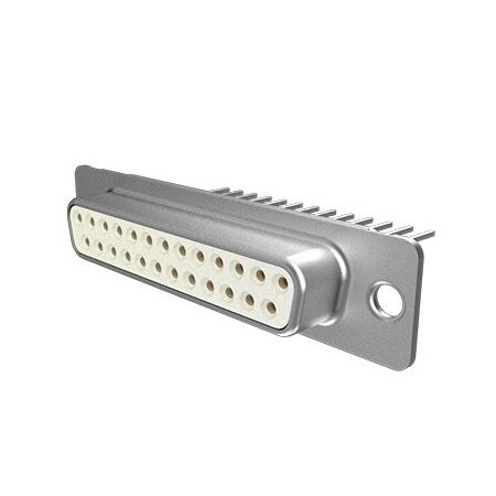 Fci D Subminiature Connector, 25 Contact(S), Female, 0.109 Inch Pitch, Wire Wrap Terminal, Hole .12 DBP25S465TLF